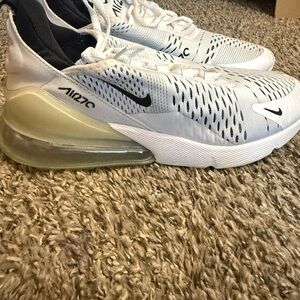 Nike Air Max 270 White and Black Sneakers